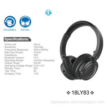 Bluetooth 5.0 On-ear Headphone with NTC Function
